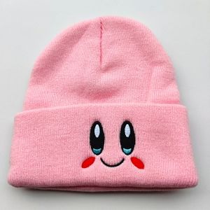 New Cute Pink Kirby Knitted Beanie